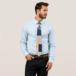 Retro Abstract Brushstroke (1) Neck Tie