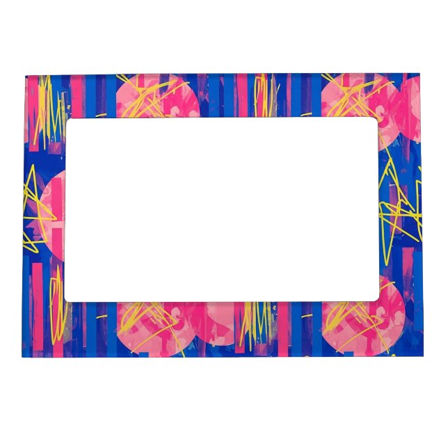 Retro Abstract Brushstroke (2) Magnetic Frame (Front)