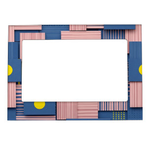 Retro Abstract Brushstroke (5) Magnetic Frame