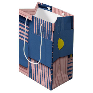 Retro Abstract Brushstroke (5) Medium Gift Bag