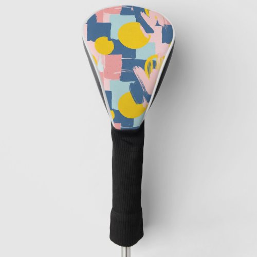 Retro Abstract Brushstroke (6) Golf Head Cover