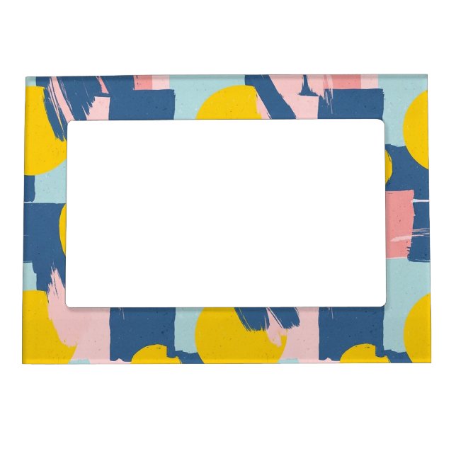 Retro Abstract Brushstroke (6) Magnetic Frame (Front)
