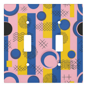 Retro Abstract Brushstroke (9) Light Switch Cover