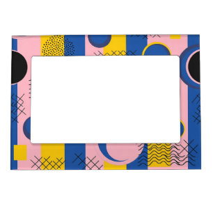 Retro Abstract Brushstroke (9) Magnetic Frame