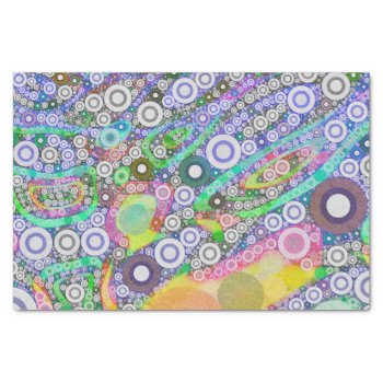 Retro Abstract Circle Pattern Tissue Paper by TeensEyeCandy at Zazzle