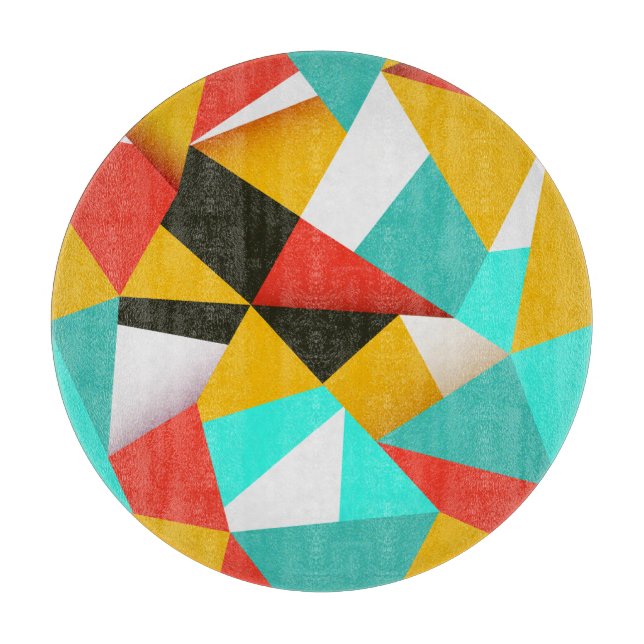 Retro Abstract: Colorful Blend. Cutting Board (Front)
