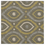 Retro abstract design in green Ikat navajo style Fabric