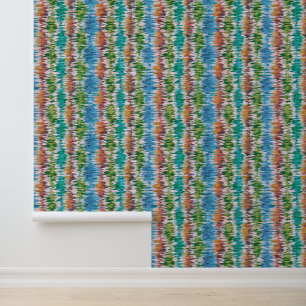 Retro abstract design in Ikat style. Wallpaper