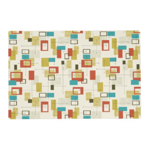 Retro Abstract Design Placemat