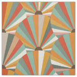 Retro Abstract Fans Pattern Fabric