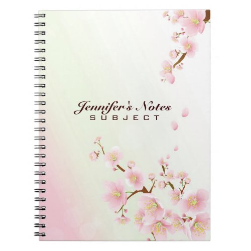 Retro Abstract Floral Collage Notebook