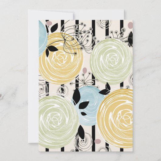 Retro, abstract flowers (Front)