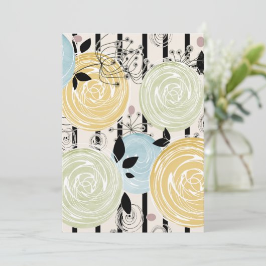 Retro, abstract flowers (Standing Front)