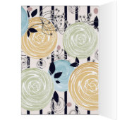 Retro, abstract flowers (Inside (Left))