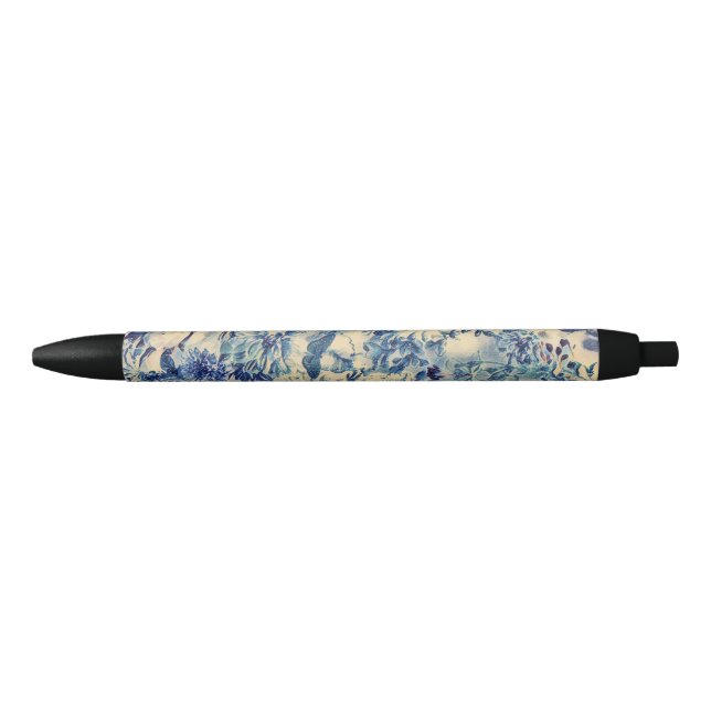 Retro Abstract Flowers Butterfly Artwork Garden Pen (Front)