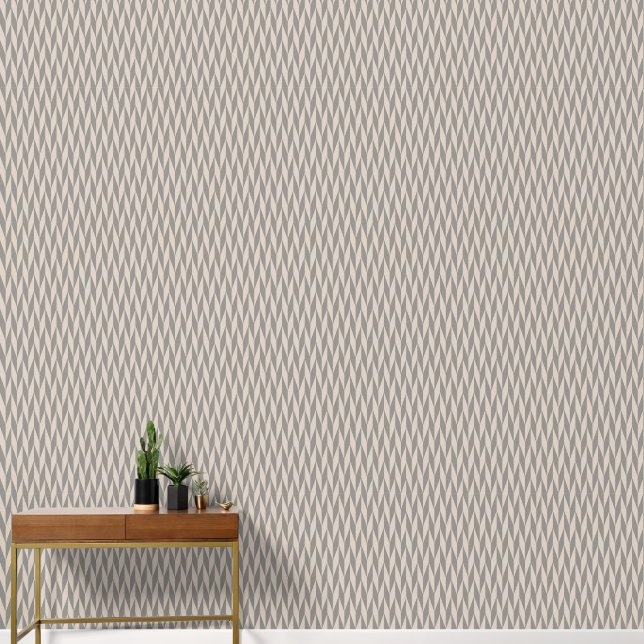 Retro abstract geometric herringbone pattern. wallpaper  (Hallway)