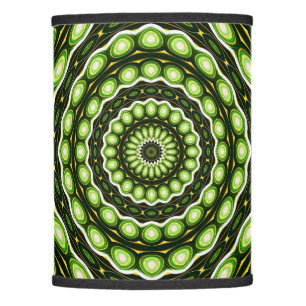 Retro Abstract Green Pattern Lamp Shade