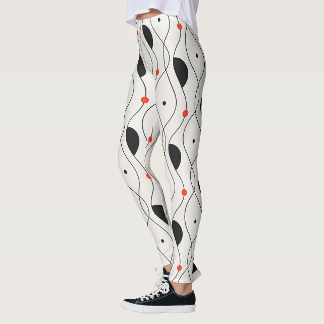 Retro Abstract Leggings (Left)