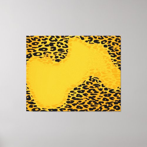 Retro Abstract Leopard print skin yellow black