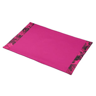 Retro Abstract Magenta Pink Placemats