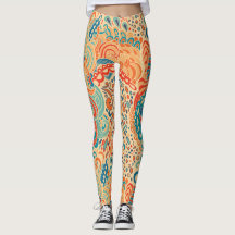 Retro Abstract Ocean Waves Pattern in Warm and Coo