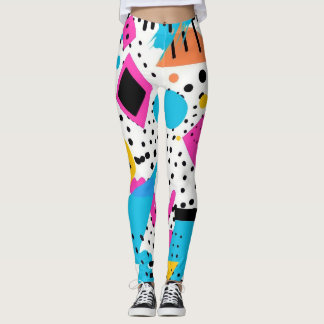 Retro Abstract Pattern Leggings