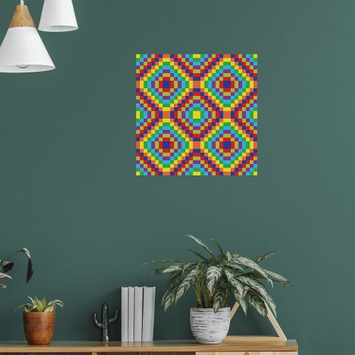 Retro Abstract Pattern Poster