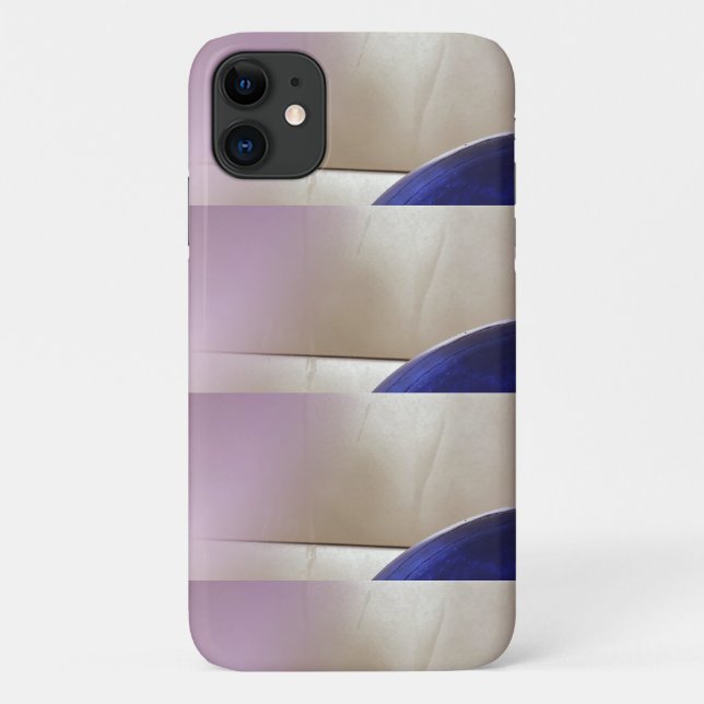 Retro Abstract Semi Circles on Soft Gold Case-Mate iPhone Case (Back)