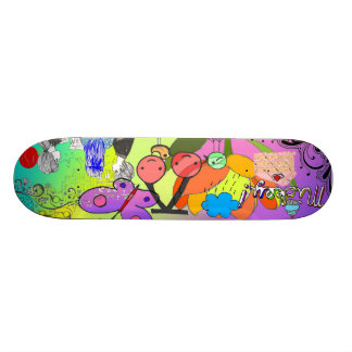 Retro Abstract Skateboard Deck