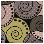 Retro, abstract , spirals fabric