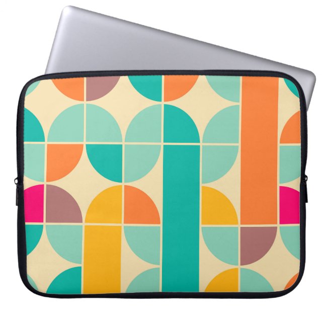Retro Abstract: Timeless Seamless Design. Laptop Sleeve (Front)