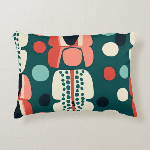 Retro Abstract Totem & Pod Pillow