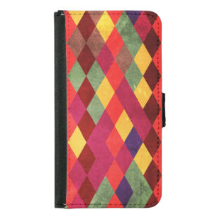 Retro Abstract: Vintage Pattern Design Samsung Galaxy S5 Wallet Case