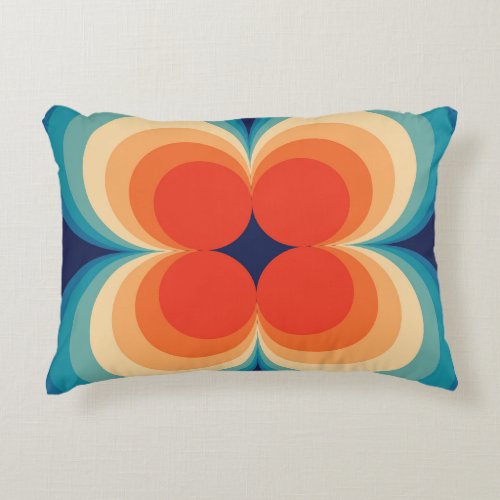 Retro Abstract Vintage Repeat Background Accent Pillow