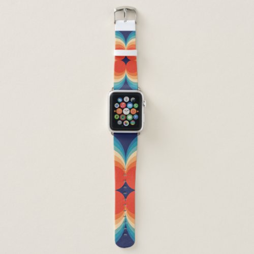 Retro Abstract Vintage Repeat Background Apple Watch Band
