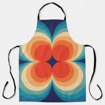 Retro Abstract Vintage Repeat Background Apron