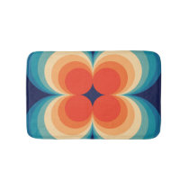 Retro Abstract Vintage Repeat Background Bath Mat