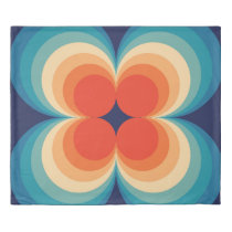 Retro Abstract Vintage Repeat Background Duvet Cover