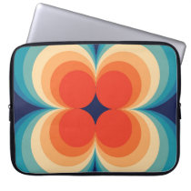 Retro Abstract Vintage Repeat Background Laptop Sleeve