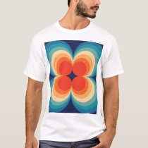 Retro Abstract Vintage Repeat Background T-Shirt