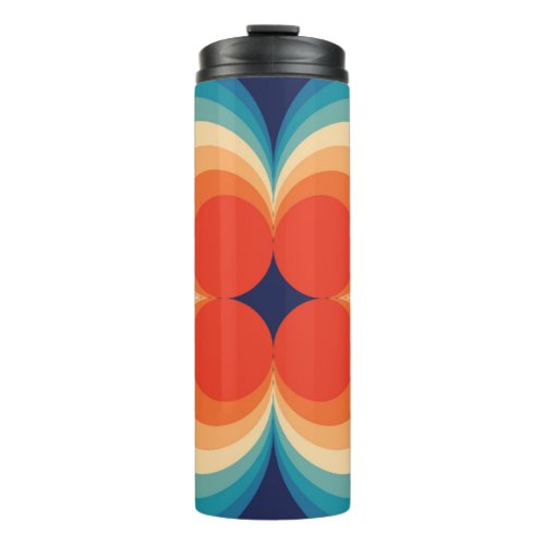 Retro Abstract Vintage Repeat Background Thermal Tumbler