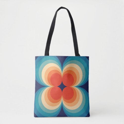 Retro Abstract Vintage Repeat Background Tote Bag