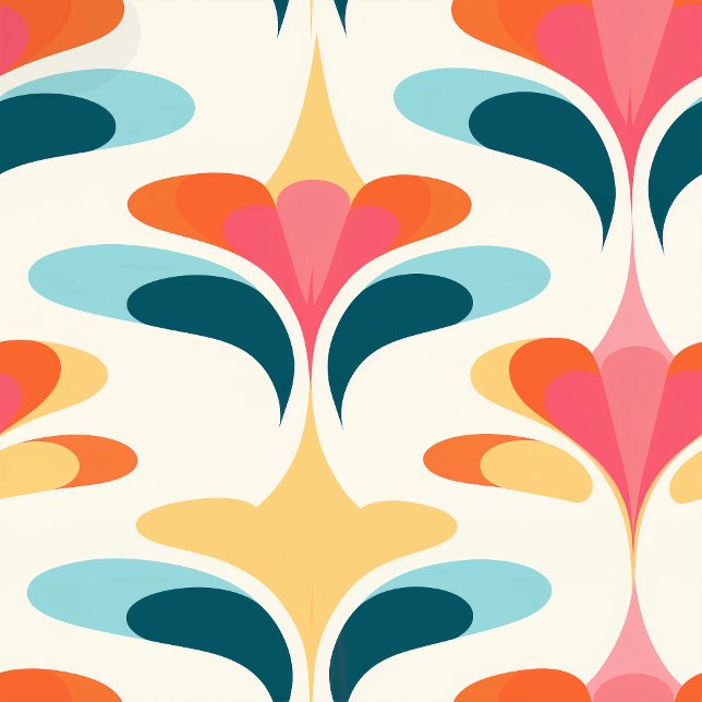 Retro Abstract Wallpaper – Vibrant Wall Design Wallpaper (Retro meets modern in this vibrant abstract wallpaper. Bright, groovy shapes in bold colors create t)