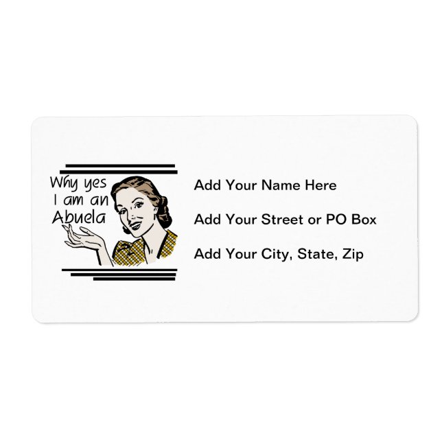 Retro Abuela Gits Label (Front)