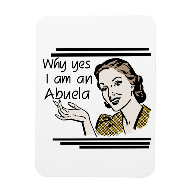 Retro Abuela Gits Magnet (Vertical)