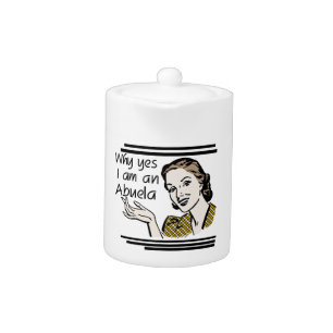 Retro Abuela Gits Teapot