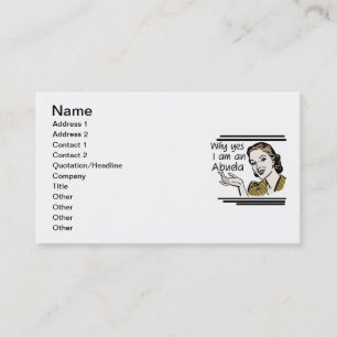 Retro Abuela T-shirts and Gifts Business Card