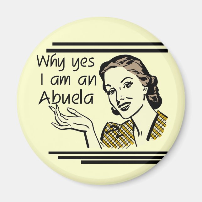 Retro Abuela T-shirts and Gifts Magnet (Front)
