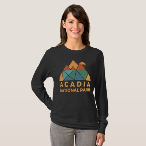 Retro Acadia National Park Vintage Hiking T_Shirt
