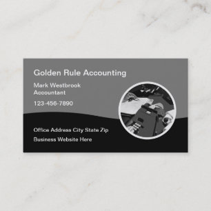Retro Accountant Accounting Services Business Card